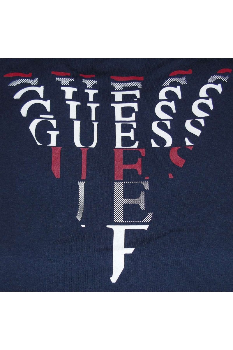 T shirt Guess manches longues homme M81I28 G720 Bleu