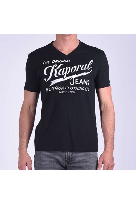 T shirt Kaporal manches courtes homme BRUCE Black