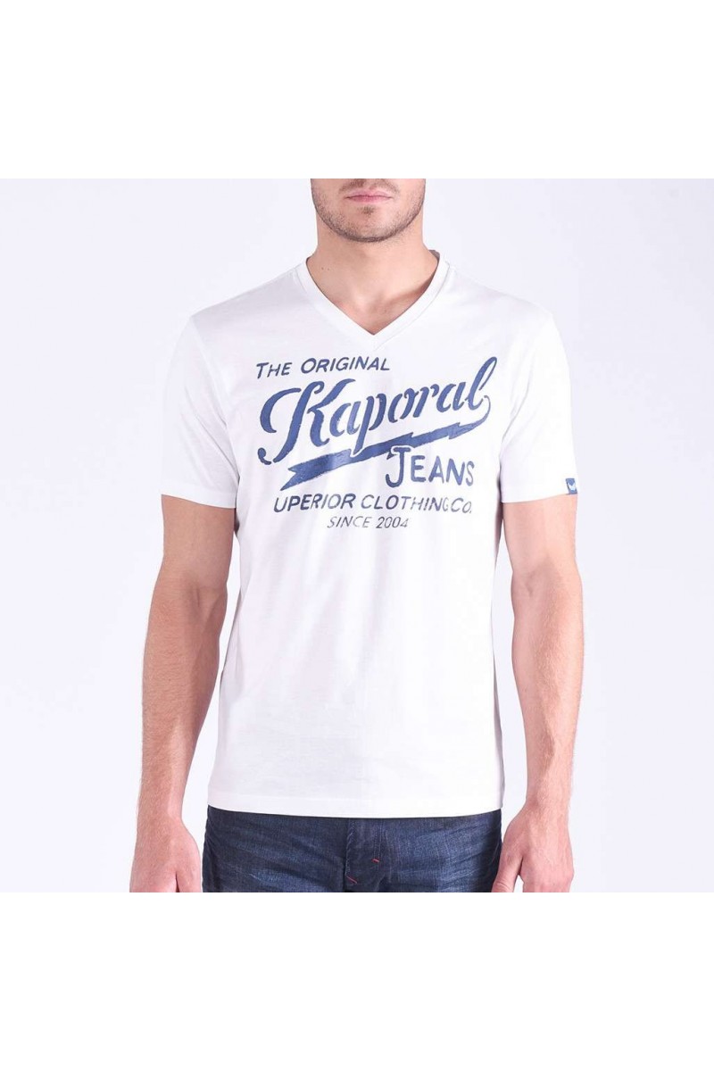 T shirt Kaporal manches courtes homme BRUCE White