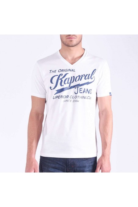 T shirt Kaporal manches courtes homme BRUCE White