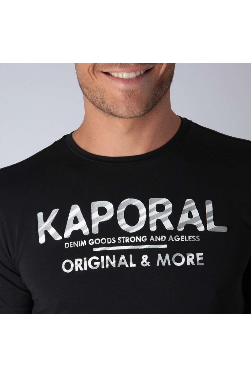 T shirt Kaporal manches courtes homme SINCE Black