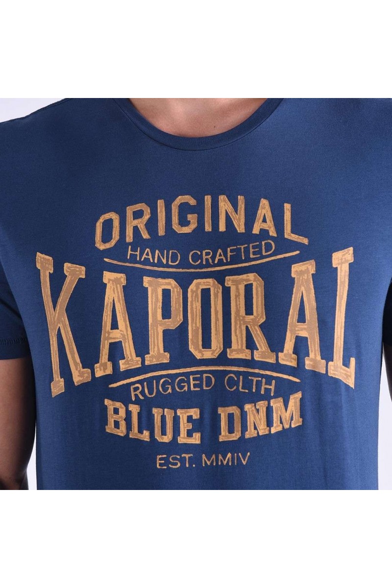 T shirt Kaporal manches courtes homme Brisk Blue us