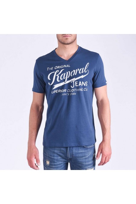 T shirt Kaporal manches courtes homme BRUCE Blue us