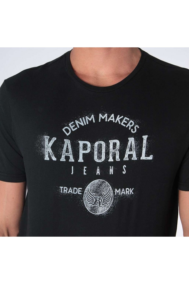 T shirt Kaporal manches courtes homme FABLO Black