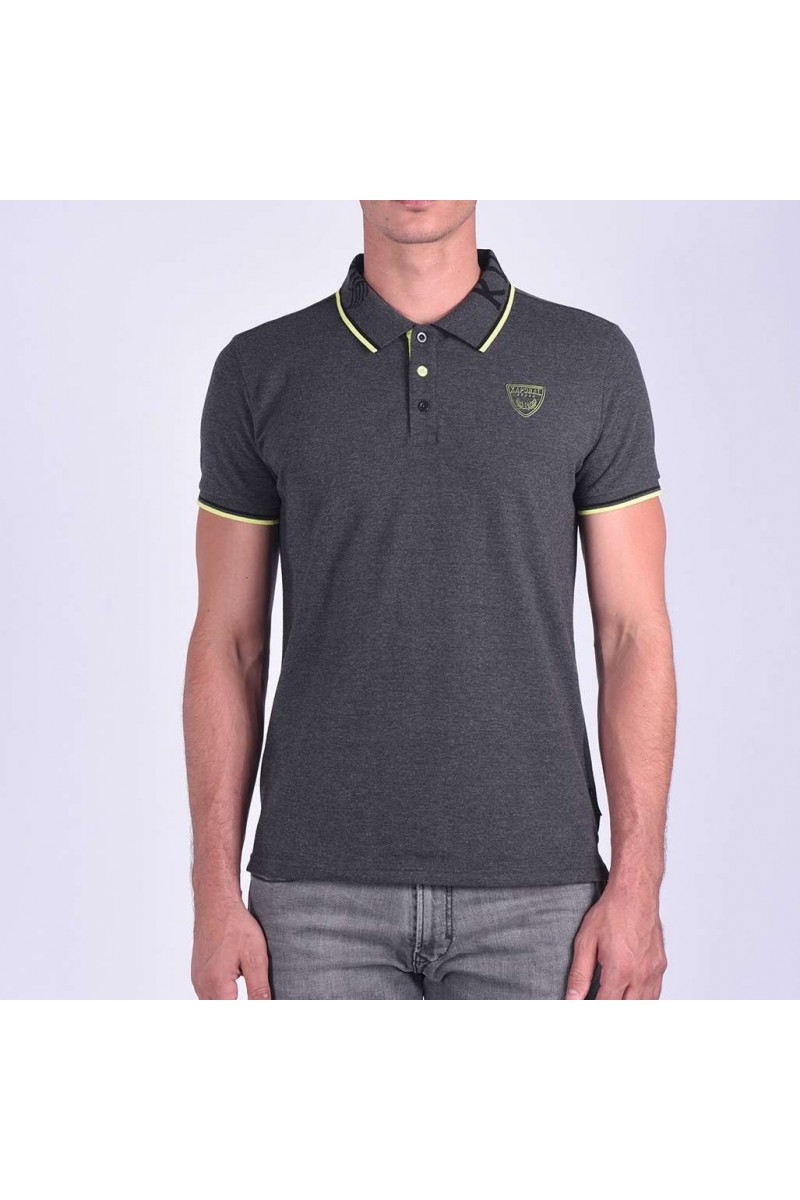 Polo Kaporal manches courtes homme LYNX Dark grey melanged