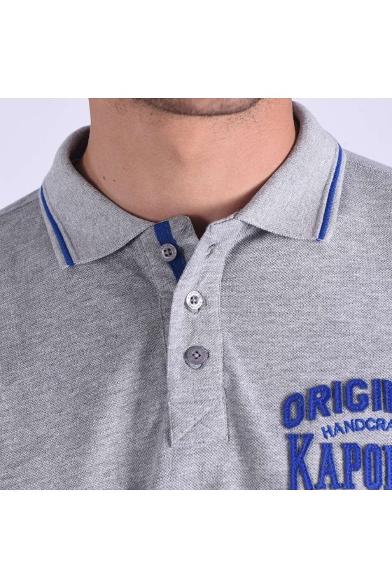 Polo Kaporal manches courtes homme BAMBI Meduim Grey