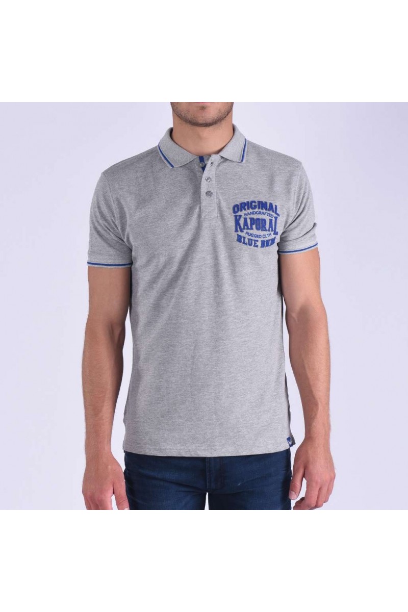 Polo Kaporal manches courtes homme BAMBI Meduim Grey