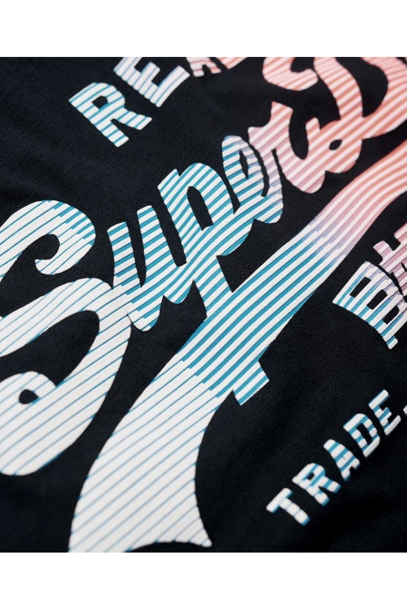 T shirt Superdry manches courtes homme vintage logo 1ST eclipse navy