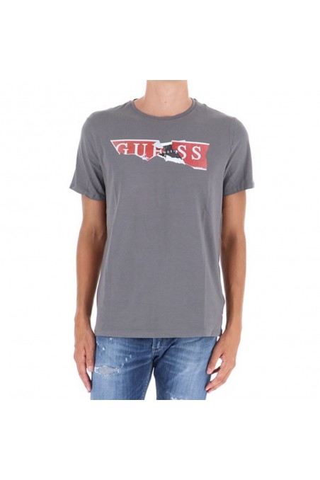 T shirt Guess homme manches courtes M84I34-TXDG Gris