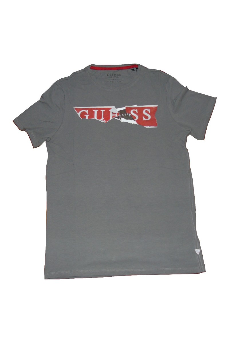 T shirt Guess homme manches courtes M84I34-TXDG Gris