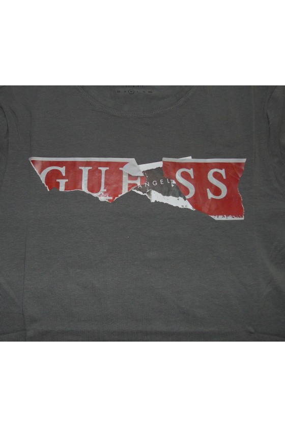 T shirt Guess homme manches courtes M84I34-TXDG Gris