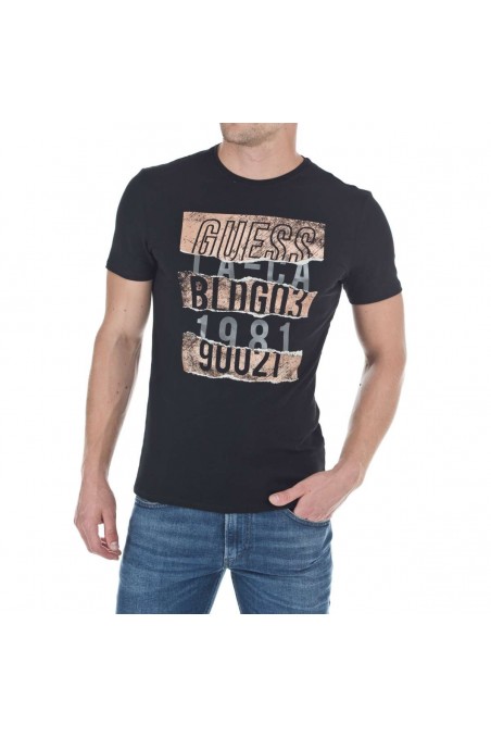 T shirt Guess homme manches courtes M83I18-JBLK Noir