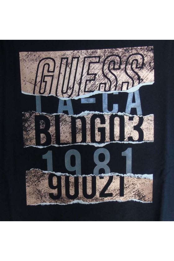 T shirt Guess homme manches courtes M83I18-JBLK Noir