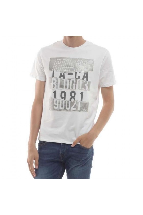 T shirt Guess homme manches courtes M83I18-TWHT Blanc