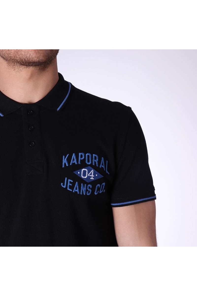 Polo Kaporal manches courtes homme POLUX Black