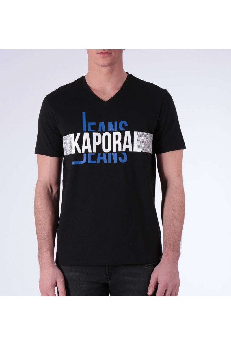 T shirt Kaporal manches courtes homme DELMO Black