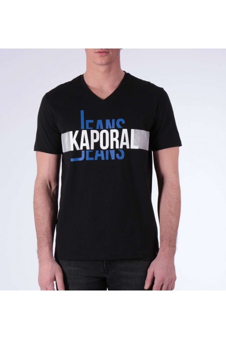 T shirt Kaporal manches courtes homme DELMO Black