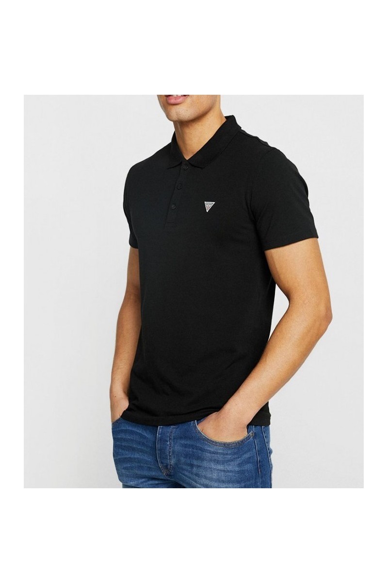 Polo Guess manches courtes homme M92P18-JBLK Noir