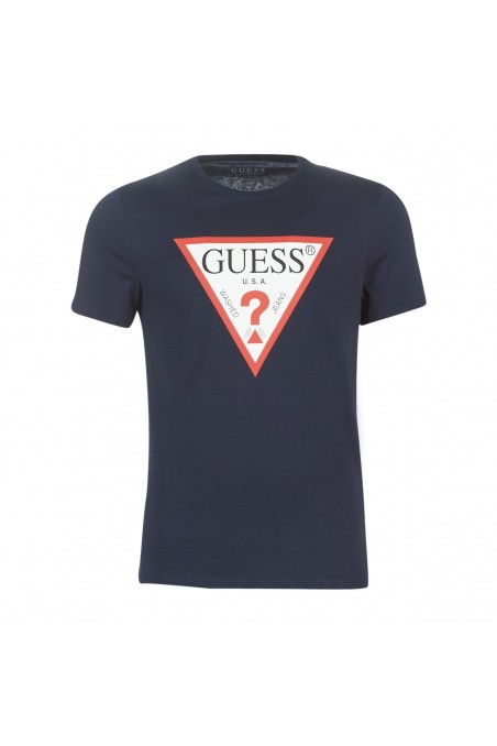 T shirt manches courtes Guess homme M91I29-G720 Bleu marine