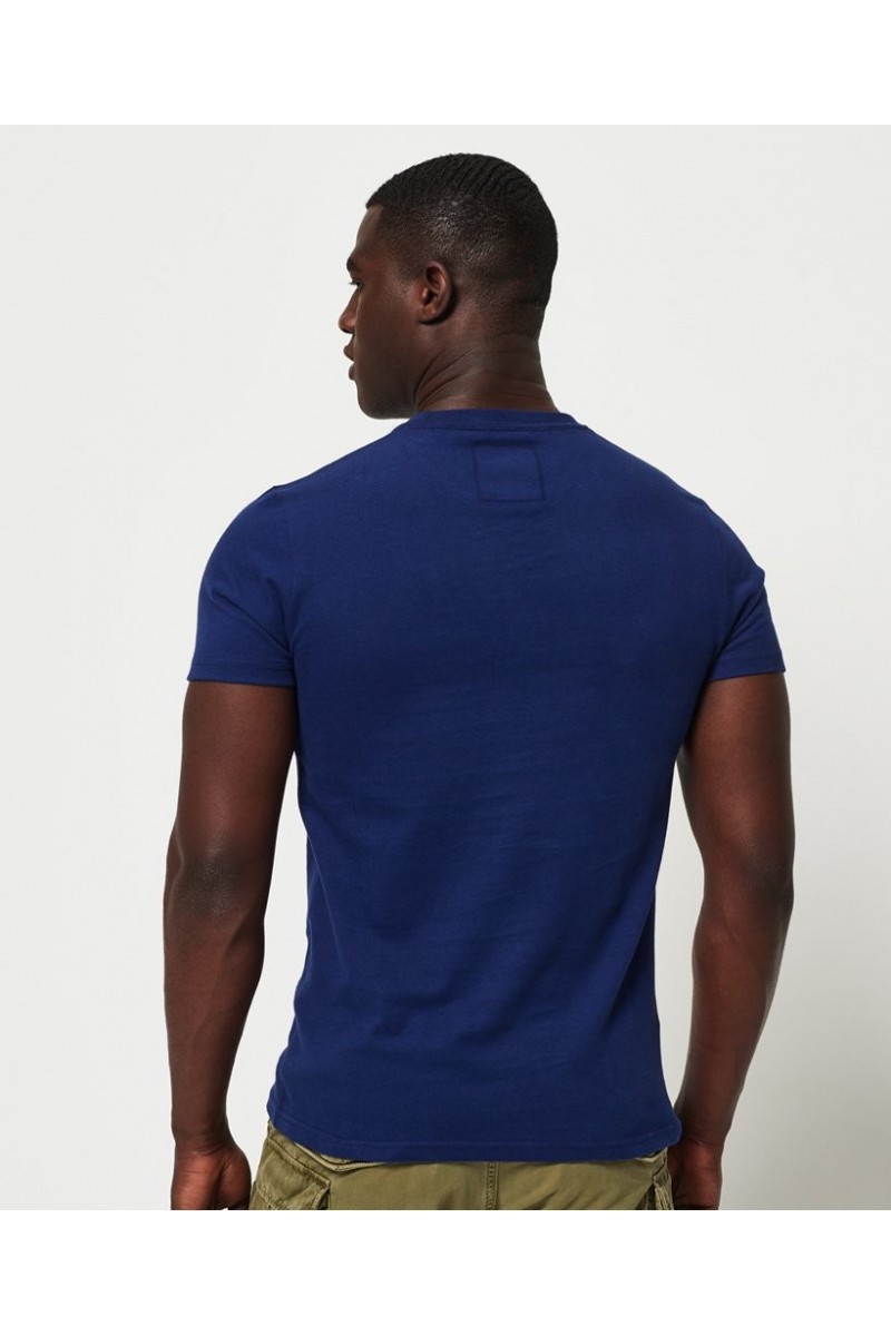 T shirt manches courtes superdry homme premuim goods tonal bleu