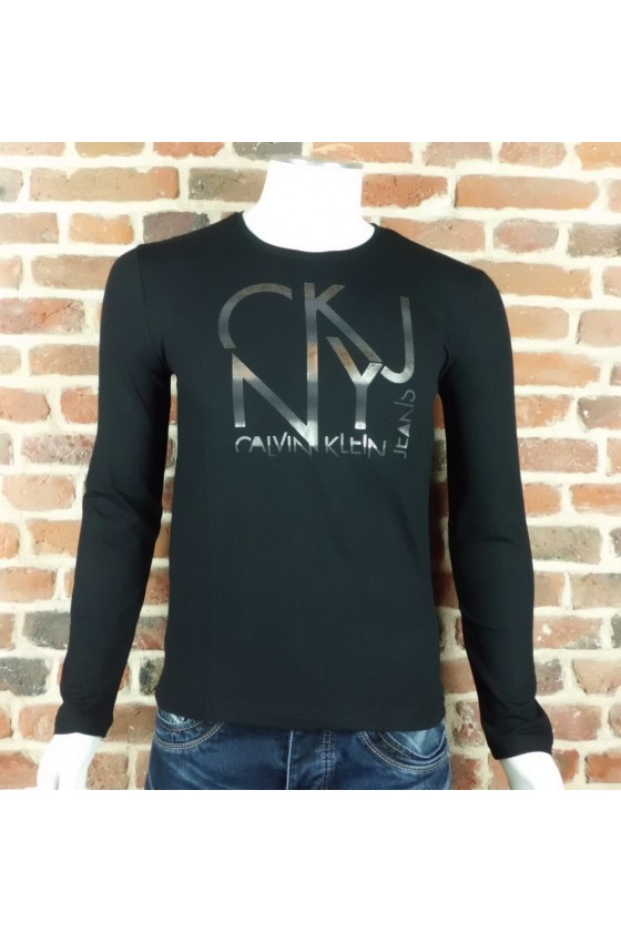 T shirt Calvin Klein Homme manche longue CMP12V noir