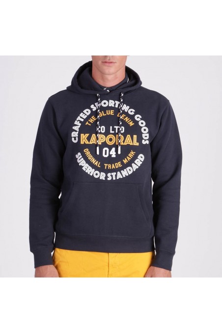 Sweat à capuche Kaporal homme Goslo bleu