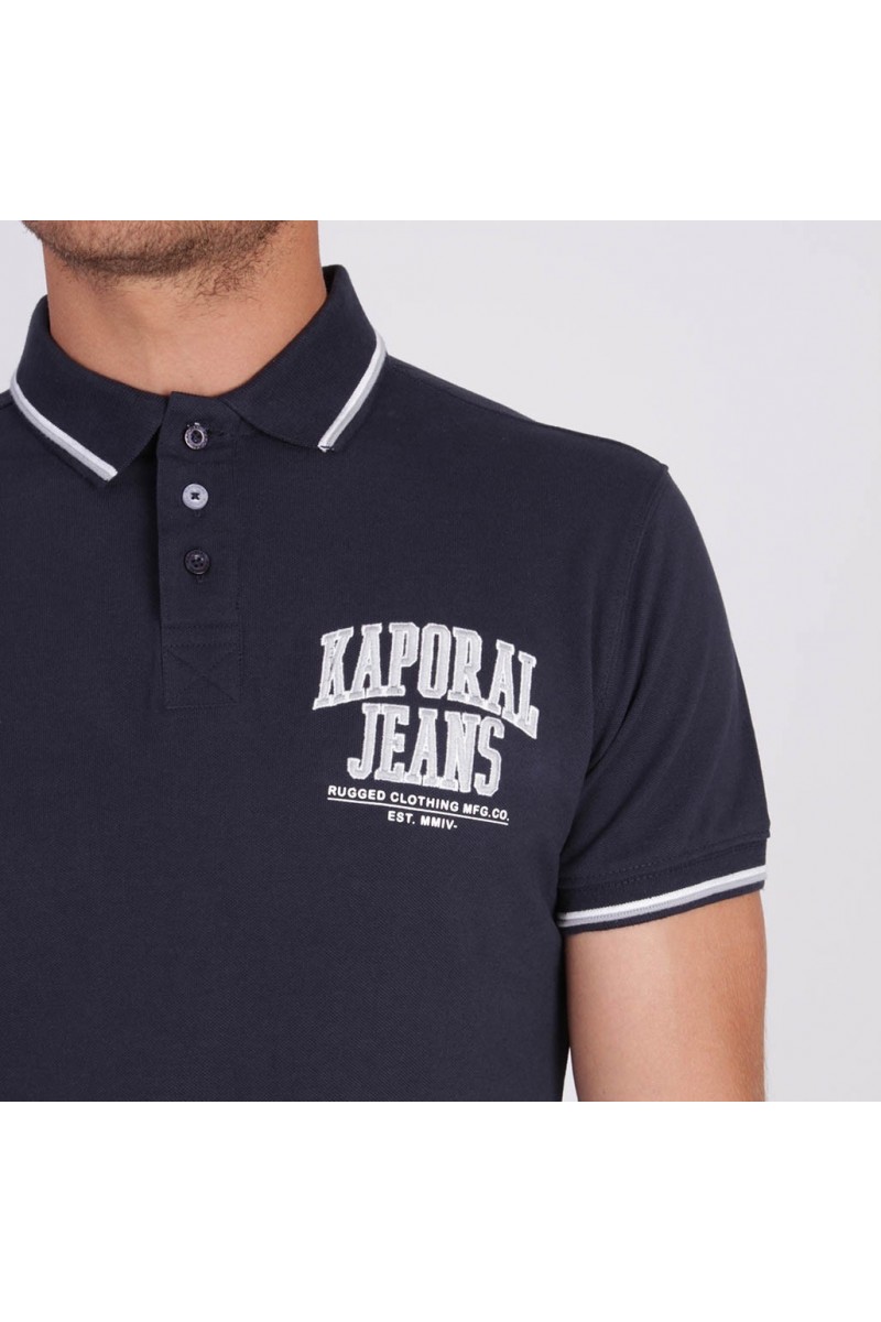 Polo Kaporal manches courtes homme Olix bleu