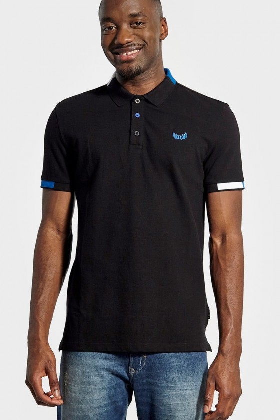 Polo Kaporal manches courtes homme Modu Black