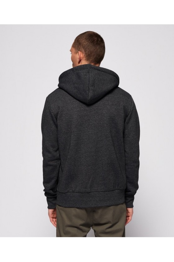 Sweat Superdry Zippé a Capuche Shop Magma Panel Z M2000049B gris anthracite