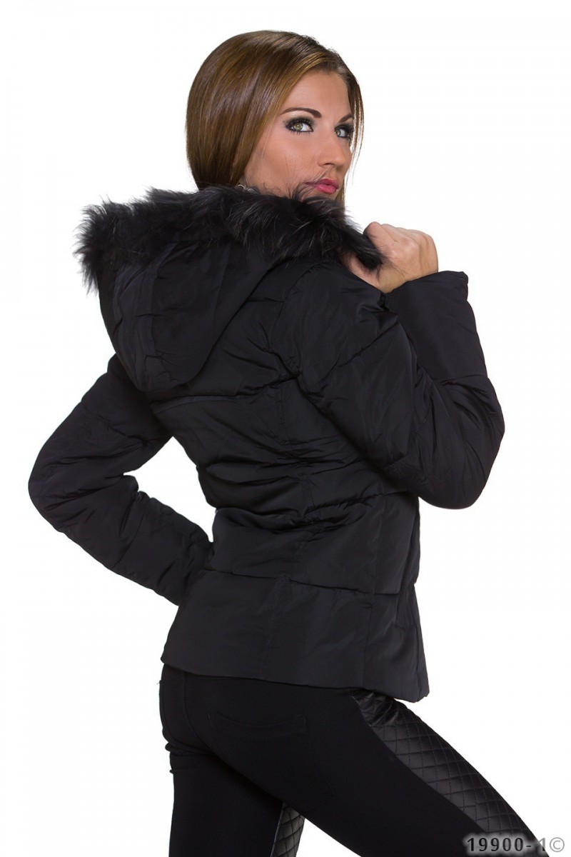 Blouson Manteau Femme Luxestar Fashion tendance Noir