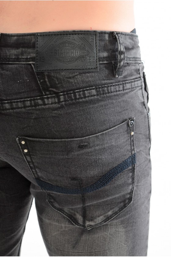 Jeans Homme slim BIAGGIO JEANS DUKROM GREY