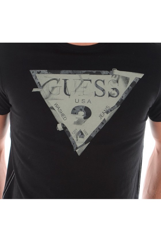 T shirt Guess Homme manches courtes M43I20 Noir