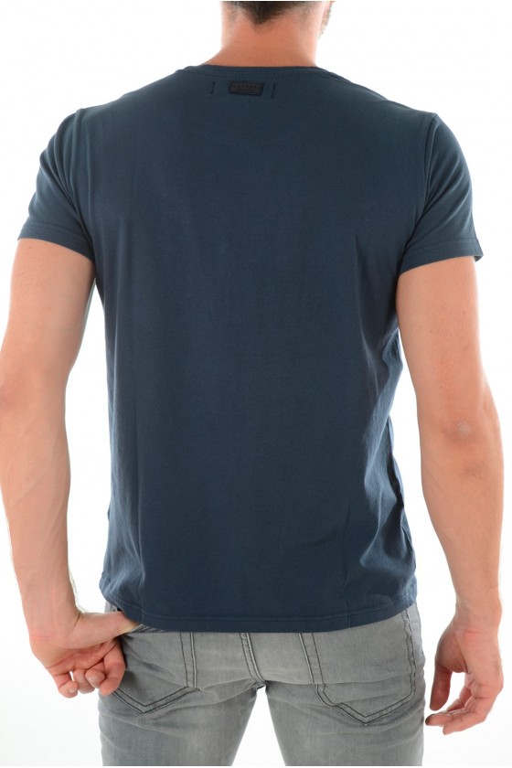 Tee shirt KAPORAL 5 Homme manches courtes HOOPY BLUE NIGHT