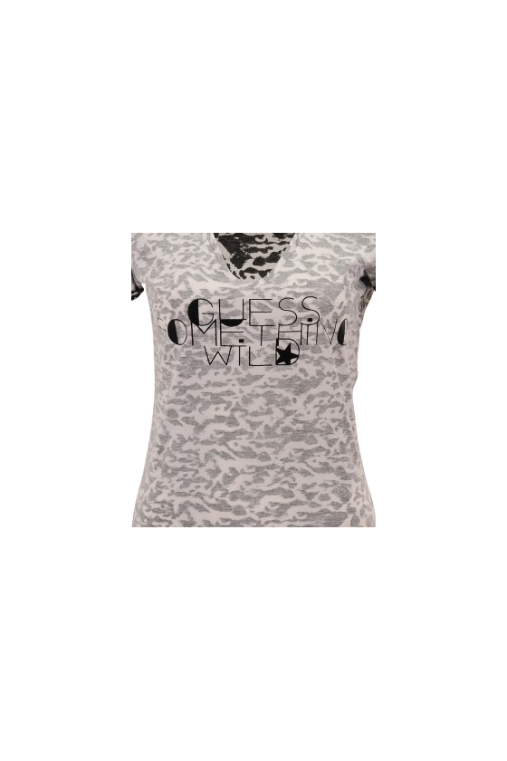 TEE SHIRT GUESS FEMME MANCHE COURTE W41I04 BLANC