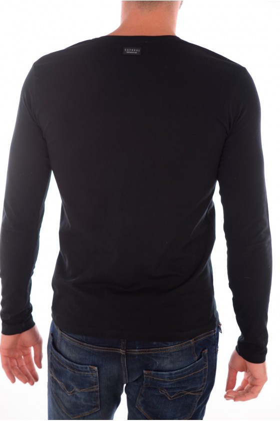 Tee shirt manches longues Homme KAPORAL 5 DOUG NOIR