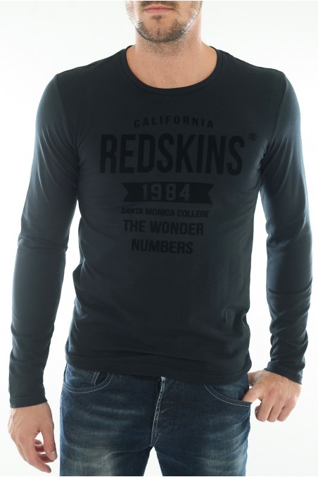 Tee shirt manches longues Homme REDSKINS ARVEL CALDER NOIR