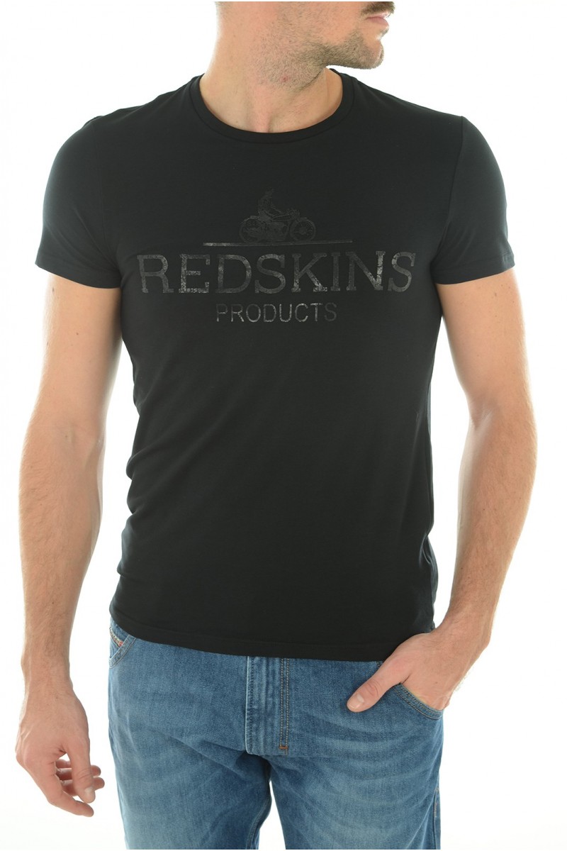 Tee shirt manches courtes Homme REDSKINS PANTHER CLADER NOIR