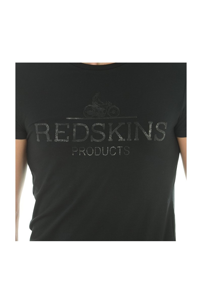 Tee shirt manches courtes Homme REDSKINS PANTHER CLADER NOIR