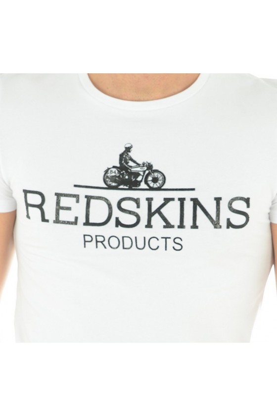 Tee shirt manches courtes Homme Redskins PANTHER CALDER Blanc
