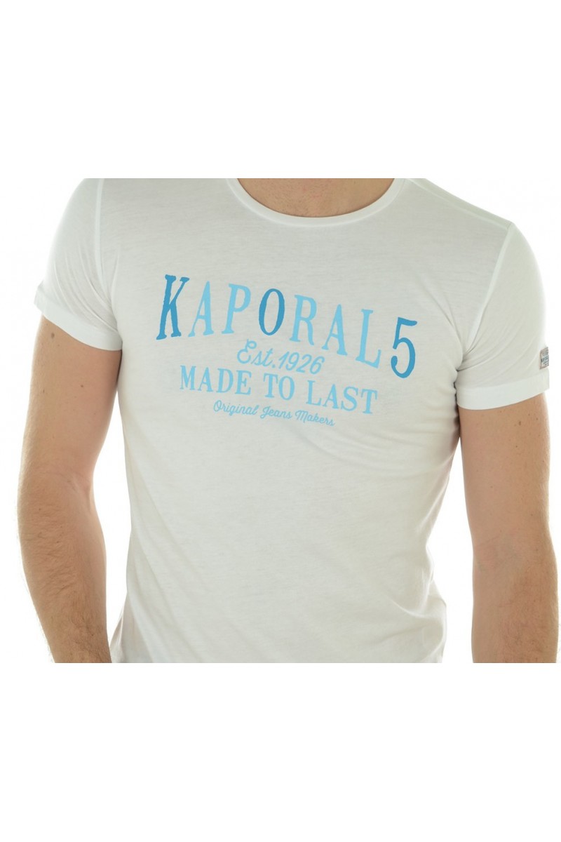 Tee shirt manches courtes Homme Kaporal KOREV blanc