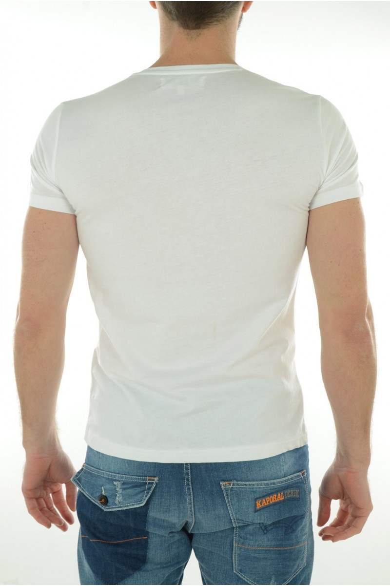 Tee shirt manches courtes Homme Kaporal KOREV blanc