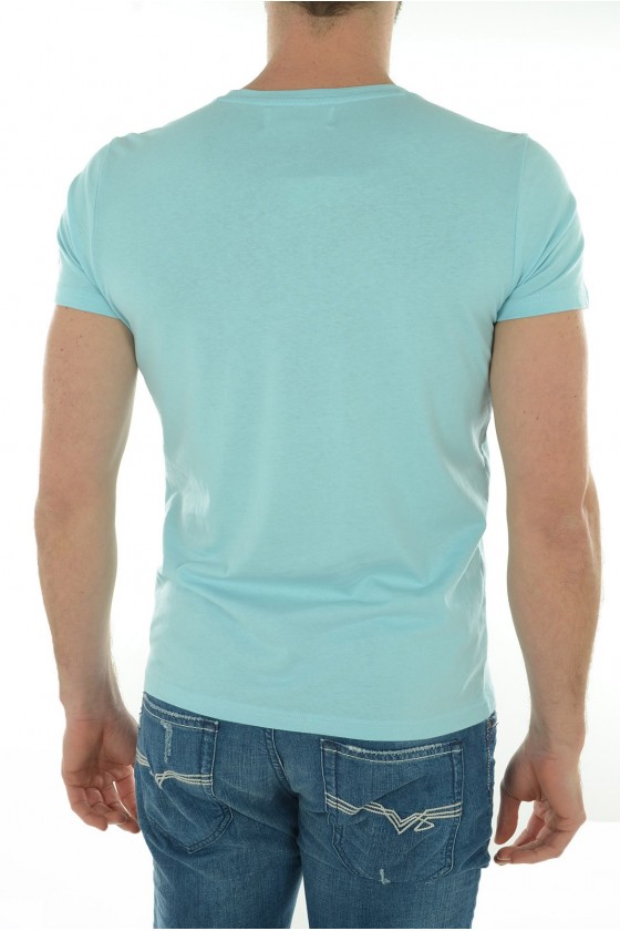 Tee shirt manches courtes Homme Kaporal KOREV Bleu ciel