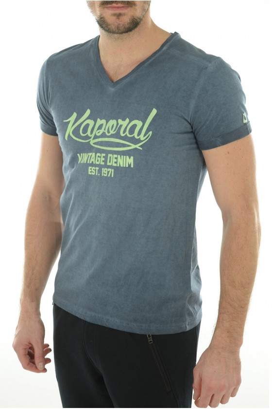 Tee shirt manches courtes Homme Kaporal KOI Bleu