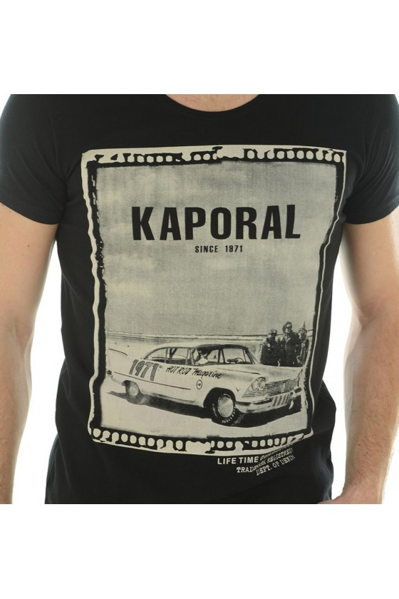 Tee shirt manches courtes Homme Kaporal KURT Noir