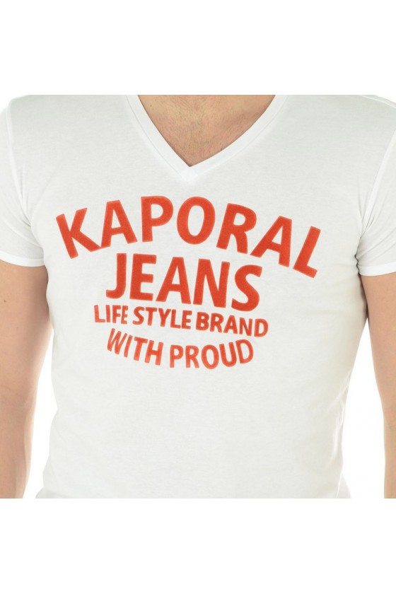 Tee shirt manches courtes Homme Kaporal KELOU blanc
