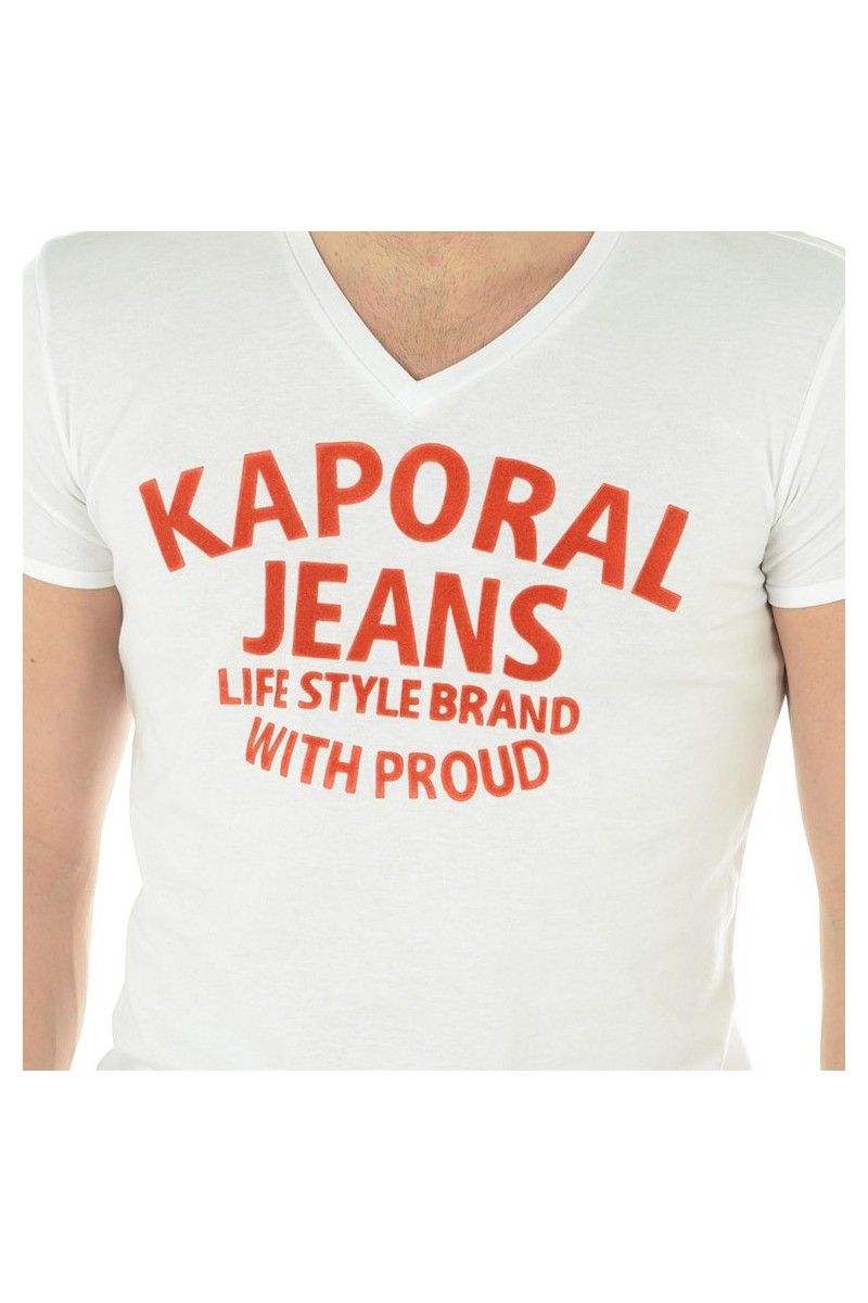 Tee shirt manches courtes Homme Kaporal KELOU blanc