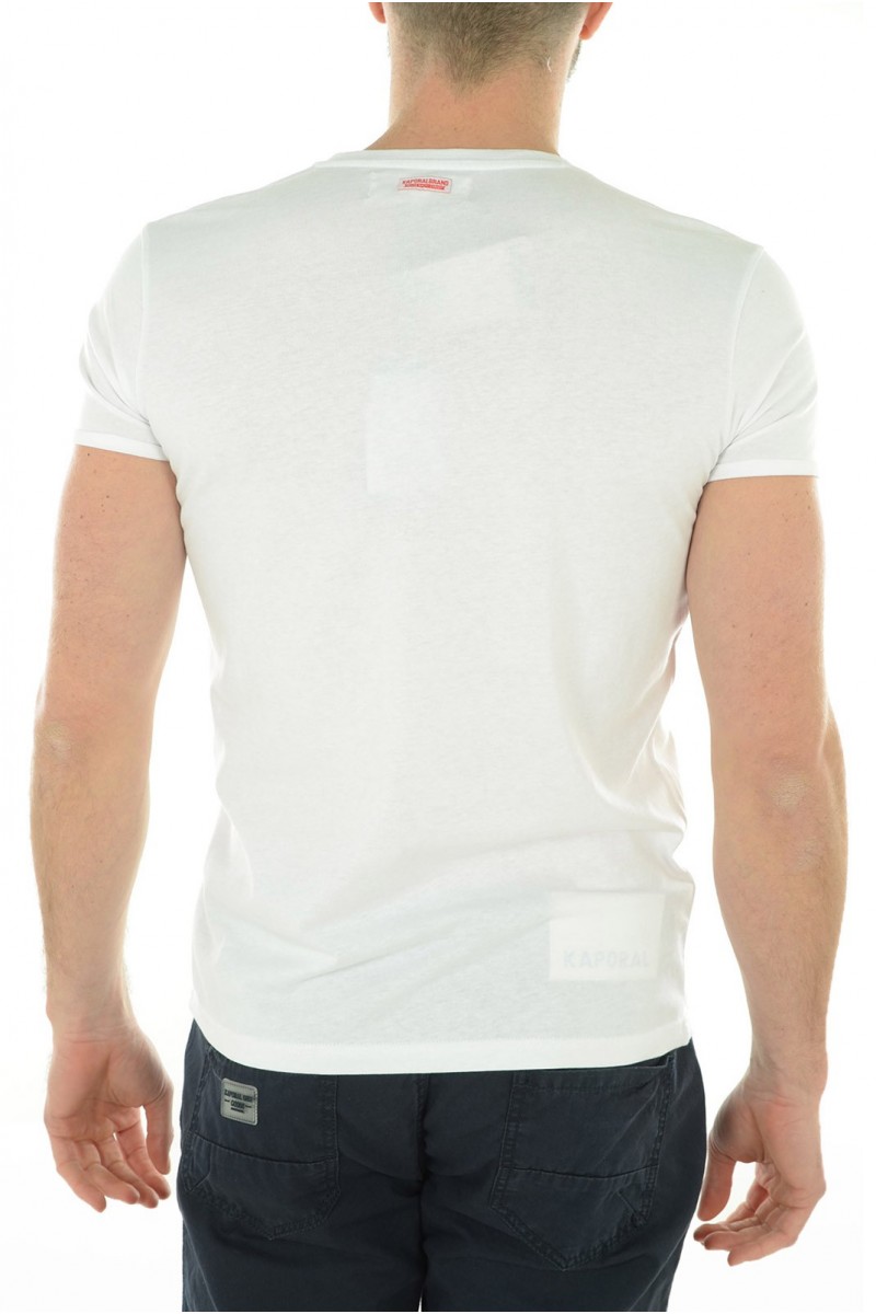 Tee shirt manches courtes Homme Kaporal KELOU blanc