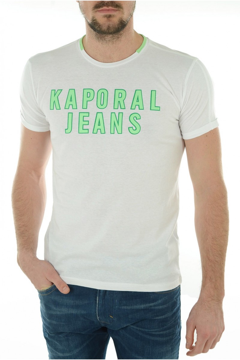 Tee shirt manches courtes Homme Kaporal HOOPY M11 blanc