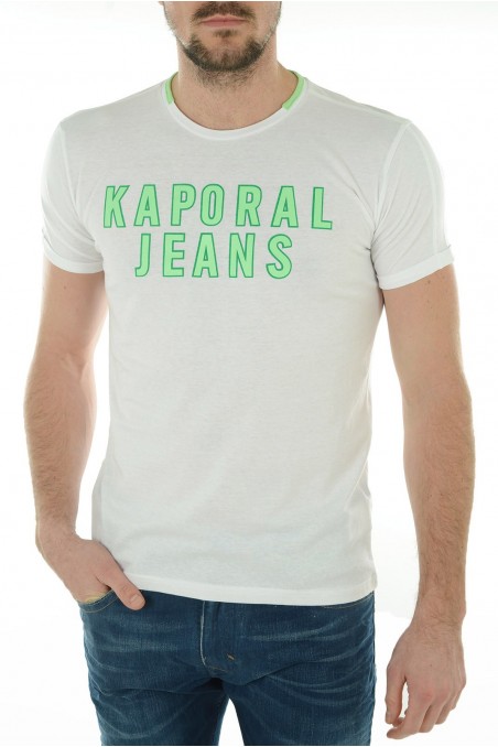 Tee shirt manches courtes Homme Kaporal HOOPY M11 blanc
