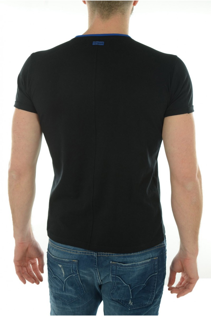 Tee shirt manches courtes Homme Kaporal HOOPY M11 Noir